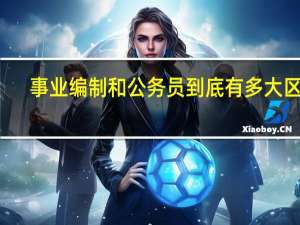 事业编制和公务员到底有多大区别