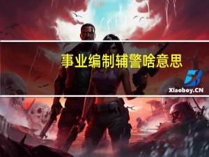 事业编制辅警啥意思