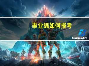 事业编如何报考