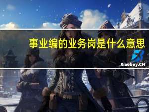 事业编的业务岗是什么意思