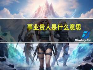 事业贵人是什么意思
