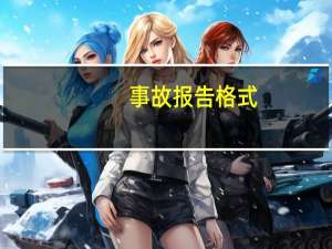事故报告格式
