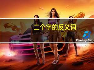 二个字的反义词