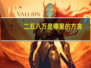 二五八万是哪里的方言（二五八万）