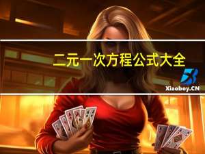 二元一次方程公式大全（二元一次方程公式）