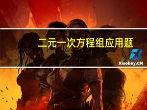 二元一次方程组应用题（二元一次方程组应用题及答案）
