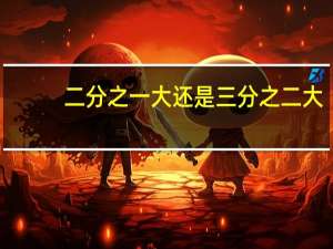 二分之一大还是三分之二大