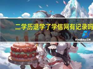 二学历退学了学信网有记录吗