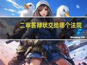 二审答辩状交给哪个法院