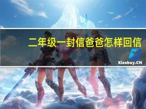 二年级一封信爸爸怎样回信