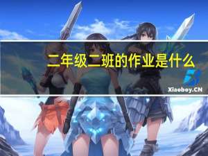 二年级二班的作业是什么