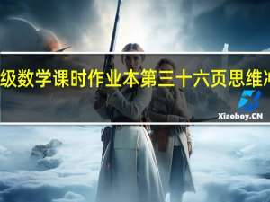 二年级数学课时作业本第三十六页思维冲浪怎么写