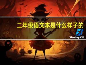 二年级语文本是什么样子的