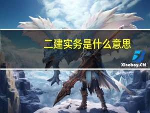 二建实务是什么意思