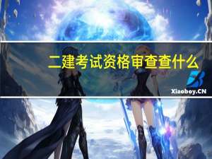 二建考试资格审查查什么