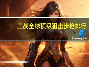 二战全球顶级狙击步枪排行