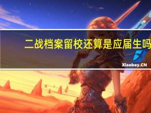 二战档案留校还算是应届生吗