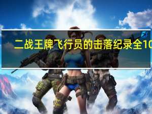 二战王牌飞行员的击落纪录全10名