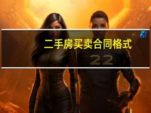 二手房买卖合同格式