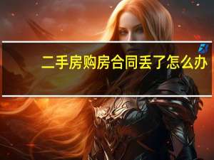 二手房购房合同丢了怎么办