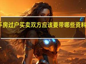 二手房过户 买卖双方应该要带哪些资料才能办理