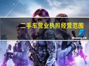 二手车营业执照经营范围