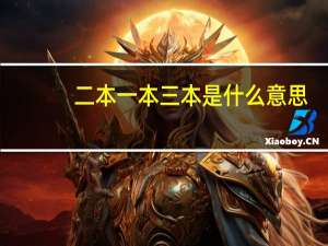 二本一本三本是什么意思