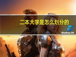 二本大学是怎么划分的