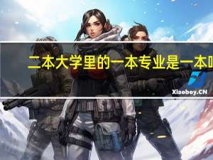 二本大学里的一本专业是一本吗
