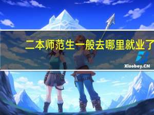二本师范生一般去哪里就业了