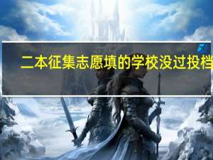 二本征集志愿填的学校没过投档线，但是填了公办院校服从，会有同