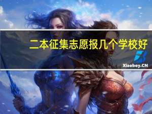 二本征集志愿报几个学校好