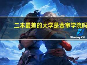 二本最差的大学是金审学院吗