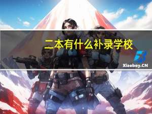 二本有什么补录学校