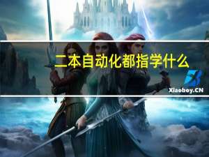 二本自动化都指学什么