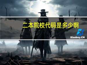 二本院校代码是多少啊