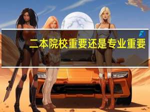 二本院校重要还是专业重要