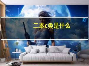二本c类是什么
