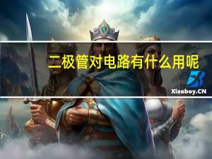 二极管对电路有什么用呢