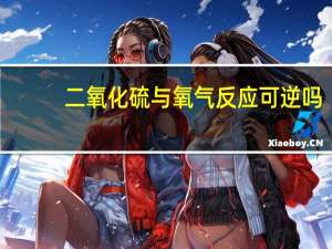 二氧化硫与氧气反应可逆吗