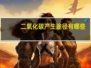 二氧化碳产生途径有哪些