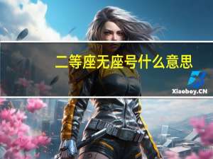 二等座无座号什么意思