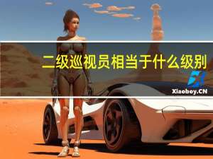 二级巡视员相当于什么级别