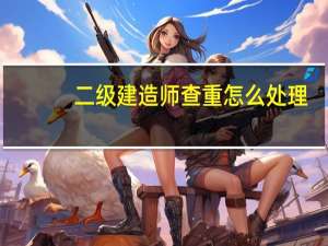 二级建造师查重怎么处理