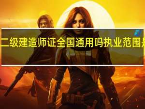 二级建造师证全国通用吗执业范围是什么