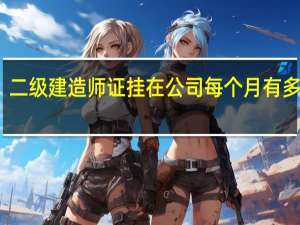 二级建造师证挂在公司每个月有多少钱？