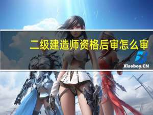 二级建造师资格后审怎么审