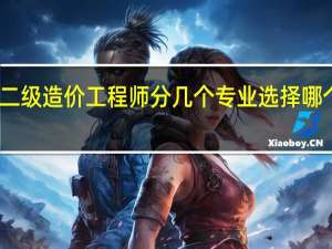 二级造价工程师分几个专业 选择哪个吃香