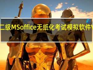 二级MS office无纸化考试模拟软件 V2017.3.001 免费版（二级MS office无纸化考试模拟软件 V2017.3.001 免费版功能简介）