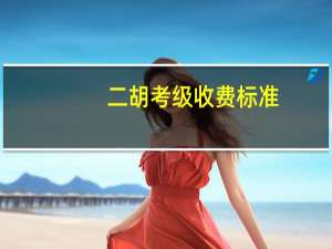 二胡考级收费标准
